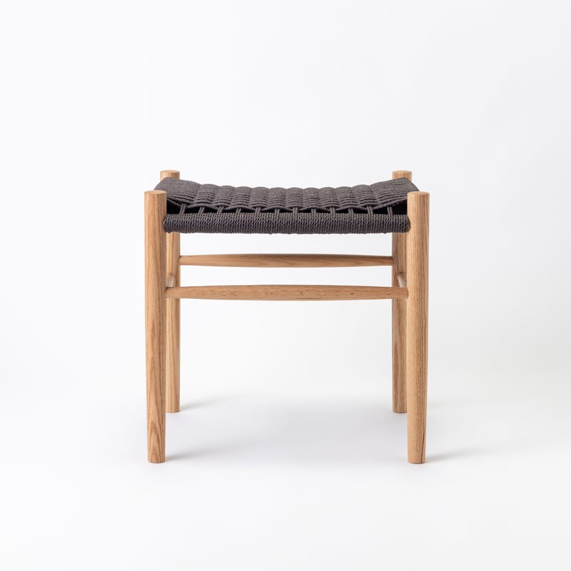 Paper cord Stool KIT / MOOQs Hard Wood - Oak |