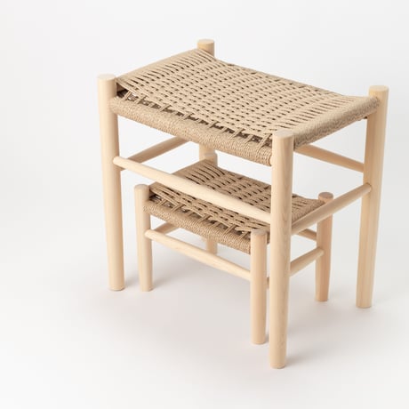 Paper cord MINI Stool  - COMPLETED