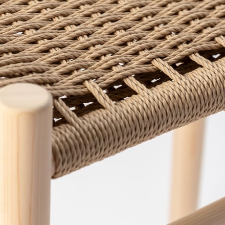 Paper cord Stool KIT / MOOQs Hard Wood - Oak