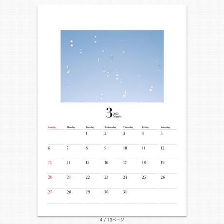 [受注生産] Photo Calendar 2022 │ Asuka Yasunaga │FUJIFILM COYOMI