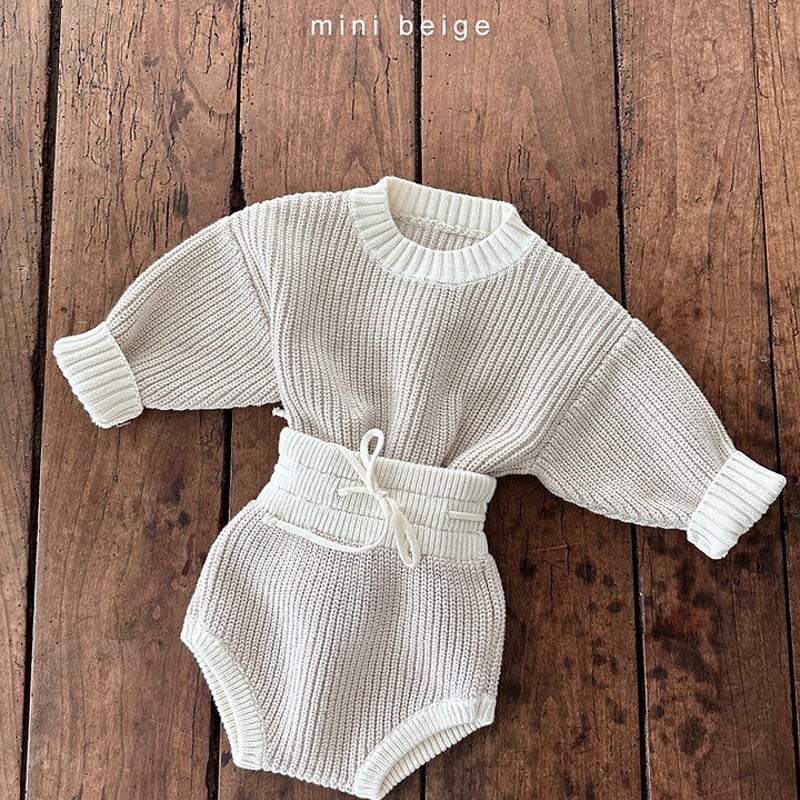 予約【the beige】bebe)knit bloomer set / べベ ニットブルマ―...
