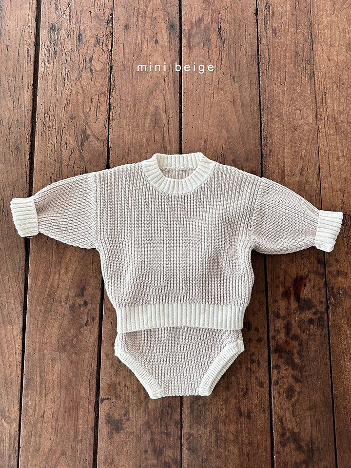 予約【the beige】bebe)knit bloomer set / べベ ニットブルマ―セットアップ