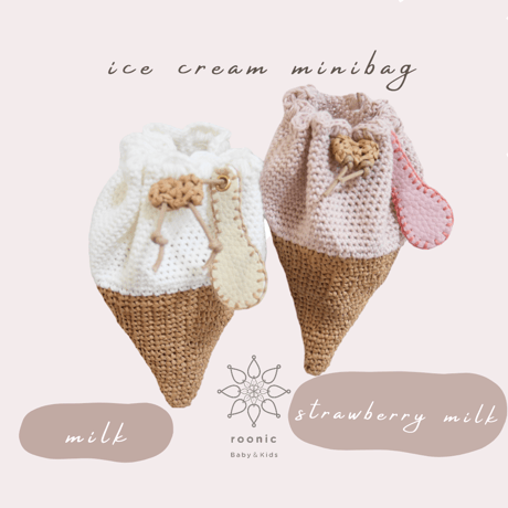 【受注生産】 Ice cream minibag / アイスクリームポシェット