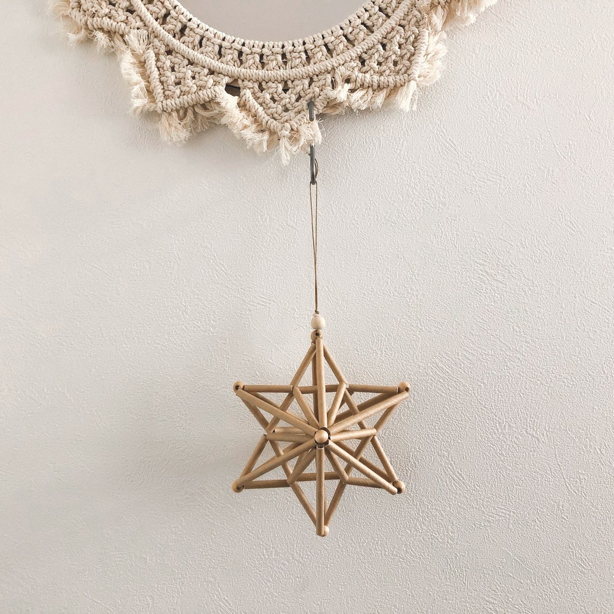 ヒンメリ✳︎シルバー✳︎スターダストメリーゴーランド✳︎大型モビール ヒンメリ✳︎シルバー✳︎スターダストメリーゴーランド✳︎大型