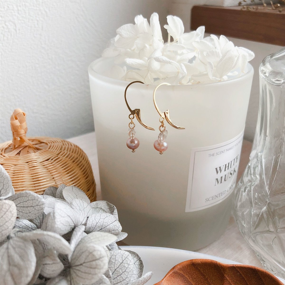 ひとつぶパールのアクセサリー K16gp ピアス&イヤリング | fores.