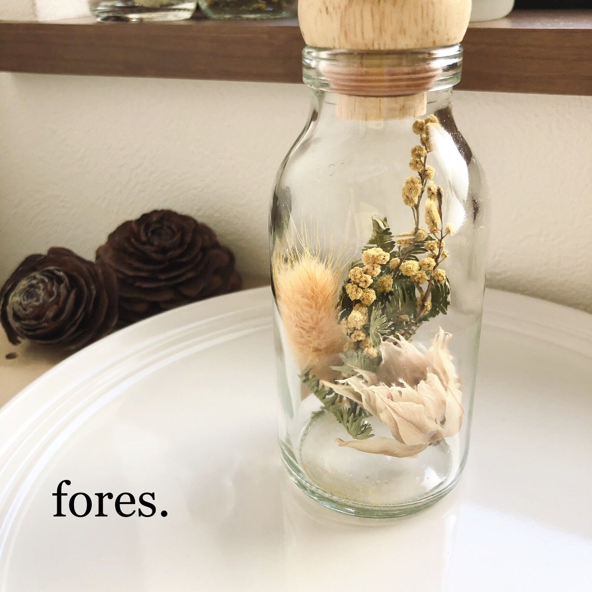 ミモザのボトルフラワー | fores