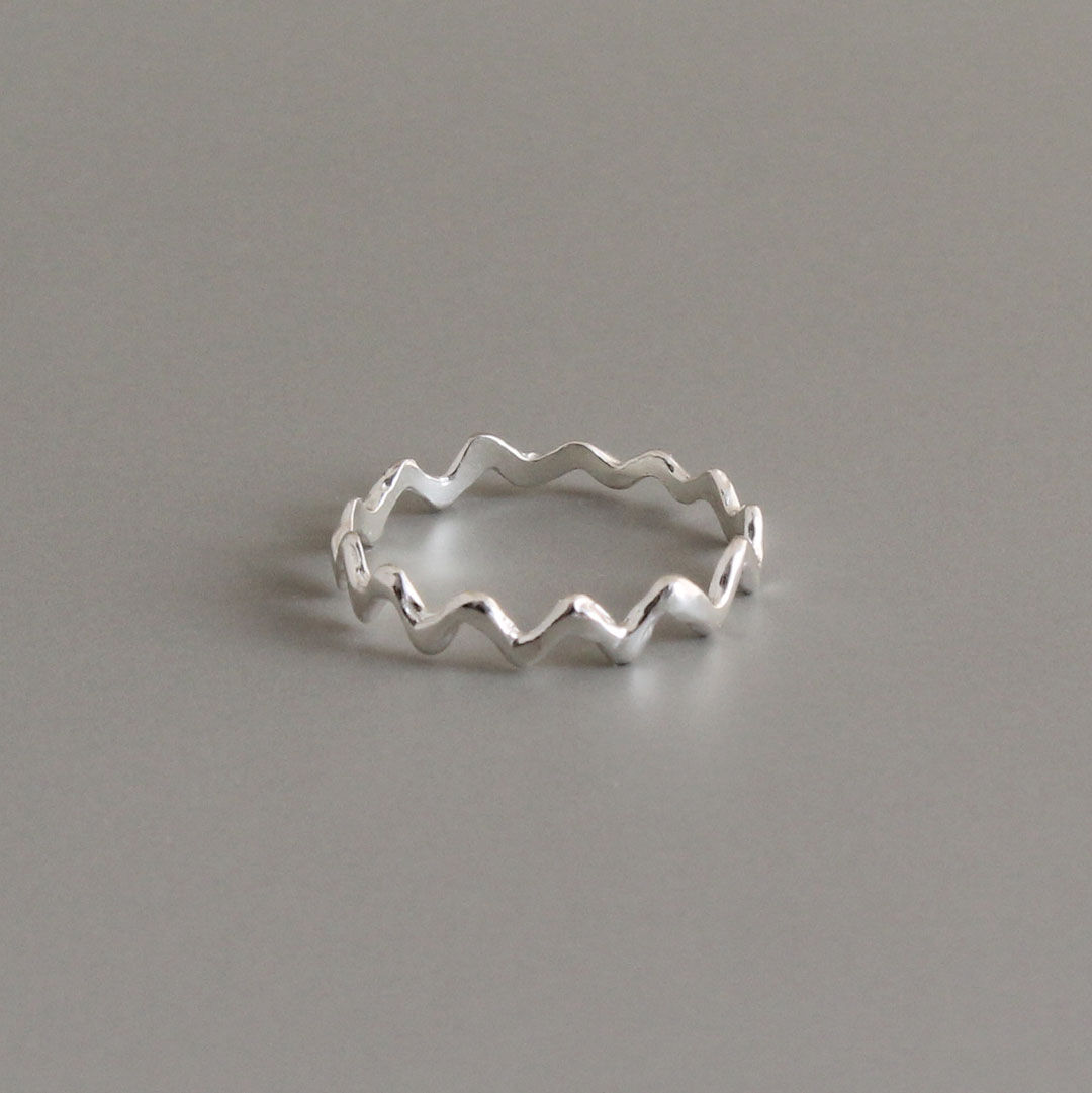 SV925 さざなみのリング ギザギザ | MAYUZUMI JEWELRY