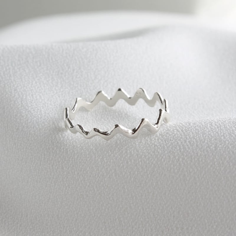 ミサりんさま専用 SV925 さざなみのリング ギザギザ | MAYUZUMI JEWELRY