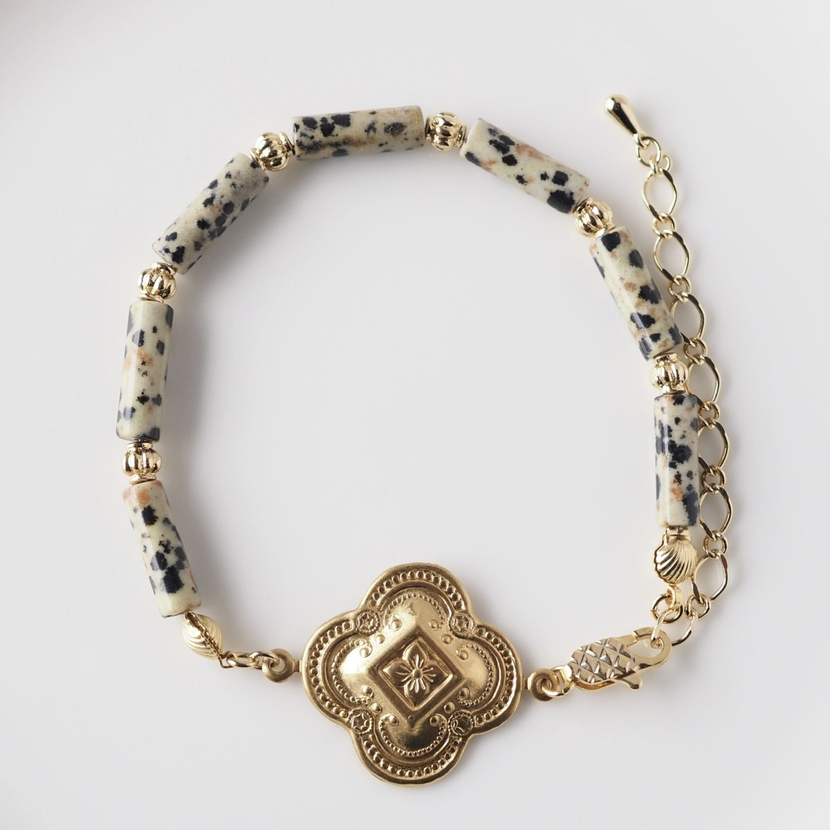 ブレスレット:ダルメシアンジャスパー | Canpana