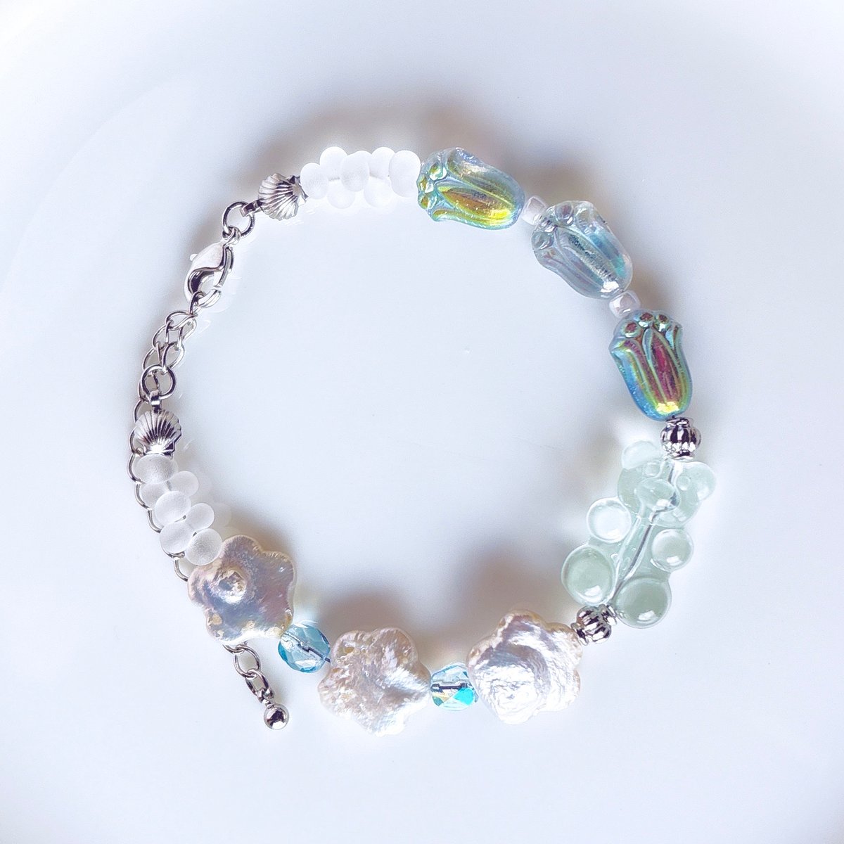 ちーはん様　くまちゃんブレスレットとまりも水晶バングル ブレスレット:クマちゃんグミ | Canpana