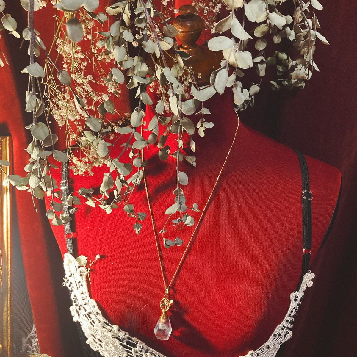 香水瓶ネックレス:フローライト | Canpana