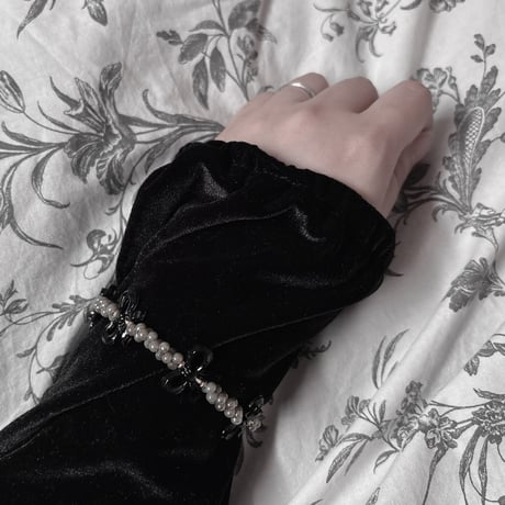 リボンブレスレット〈Black〉