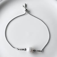 チェーンブレスレット〈真珠〉シルバーカラー
