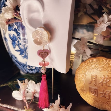 桃桃娘の花飾り《恋》