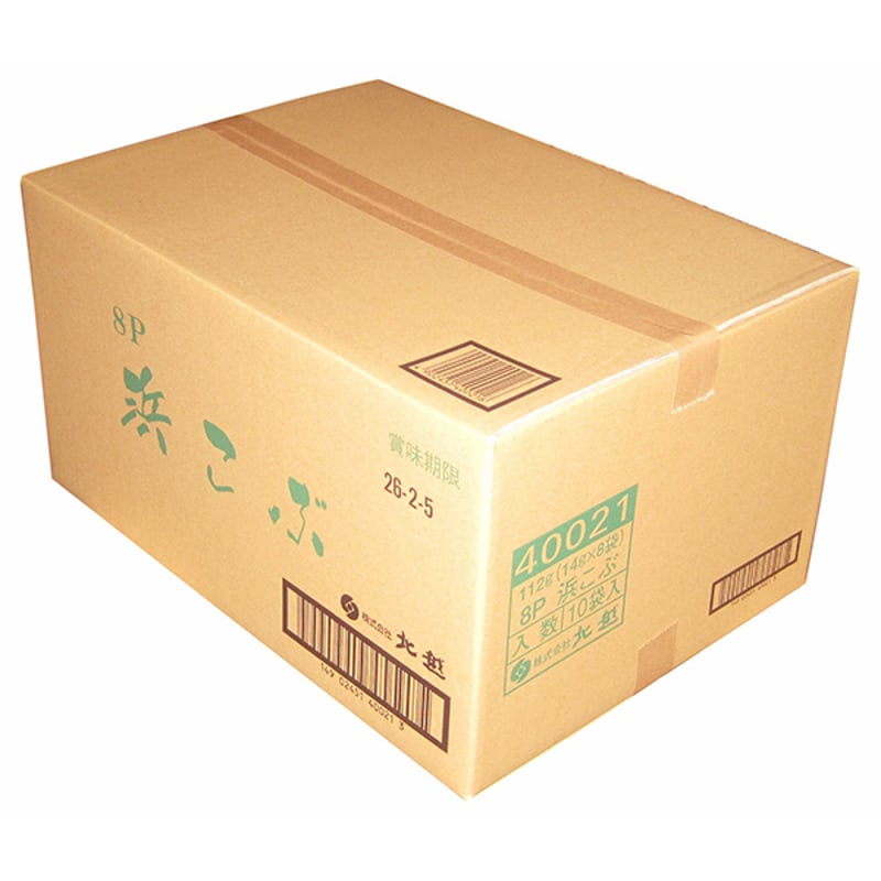 北越 112g（14g×8袋）8P浜こぶ ×10袋 | 水と米の国 越中富山 おかきの北越