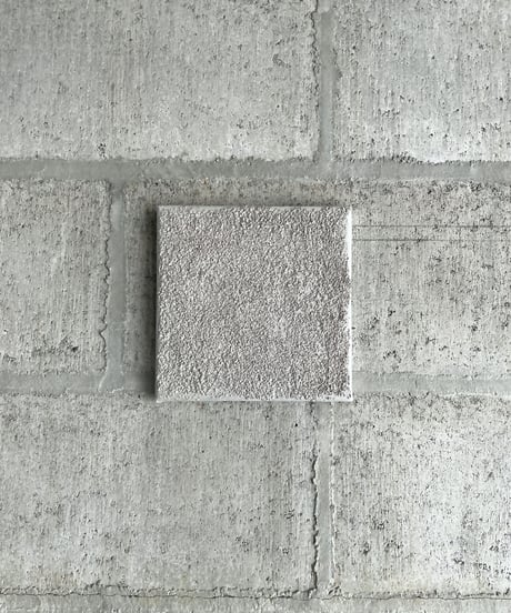 【silver】art panel / coffee ＆ acrylic paint