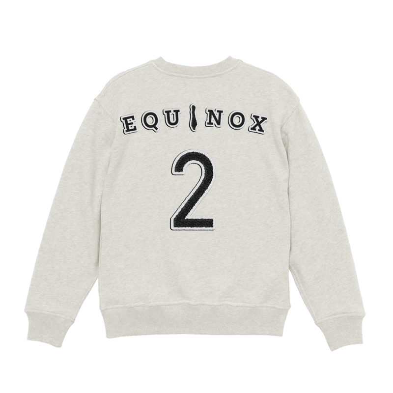 オフホワイト】クルーネック スウェット (E by EQUINOX オフホワイト】クルーネック スウェット (E by EQUINOX