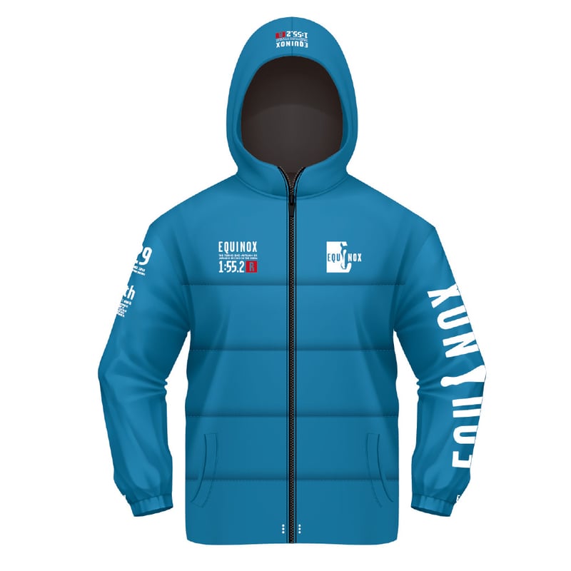 天皇賞・秋】EQUINOX パファージャケット（フードあり）#シルクブルー