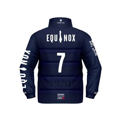 【天皇賞・秋】EQUINOX パファージャケット（スタンドカラー）#ダークブルー