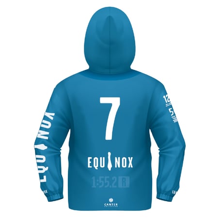 【天皇賞・秋】EQUINOX パファージャケット（フードあり）#シルクブルー