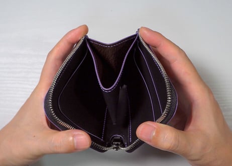 【English】L-shaped Zipper Wallet