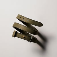 SLIP ON BELT - NARROW GRN