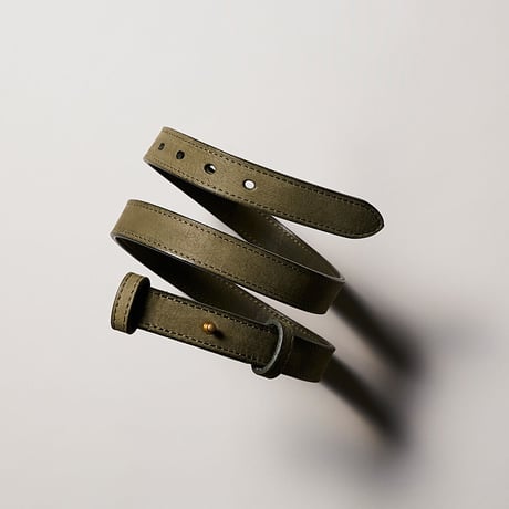 SLIP ON BELT - NARROW GRN