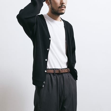 SLIP ON BELT - NARROW BRN