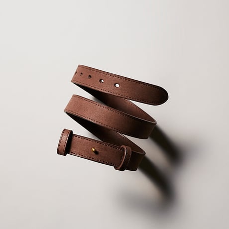SLIP ON BELT - WIDE BRN