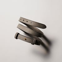 SLIP ON BELT - NARROW GRY