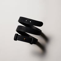 SLIP ON BELT - WIDE BLK