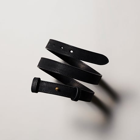 SLIP ON BELT - NARROW BLK