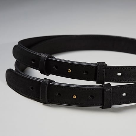 SLIP ON BELT - NARROW BLK