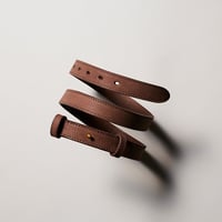SLIP ON BELT - NARROW BRN
