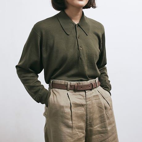 SLIP ON BELT - NARROW BRN