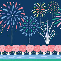 ポストカード【だいわの花火】