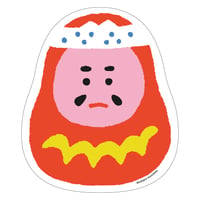 ダイカットポストカード【三原だるま】
