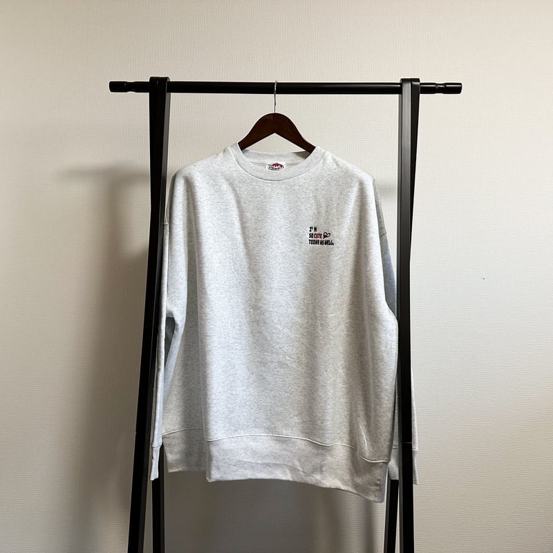 CUTE刺繍】T/Cビッグシルエット大人スウェットトレーナー