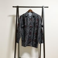 【大島紬龍郷柄】アロハシャツ（長袖）