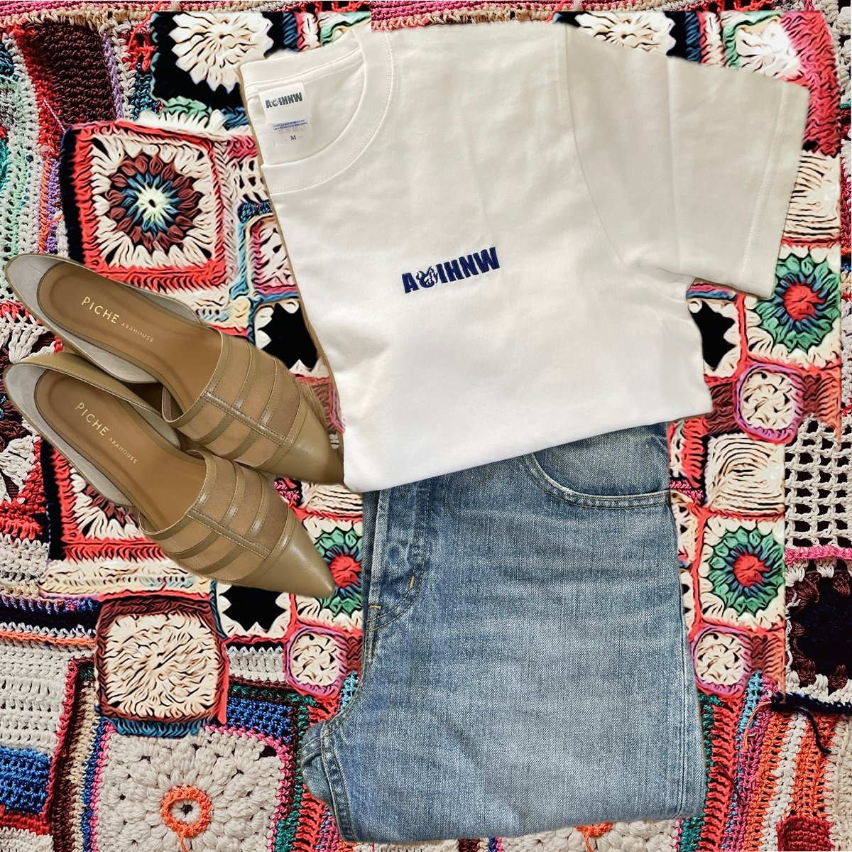 AOIHNW刺繍Tシャツ | shigecco ONLINE STORE