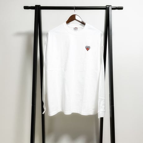 【ハート刺繍】ビッグシルエットロンT