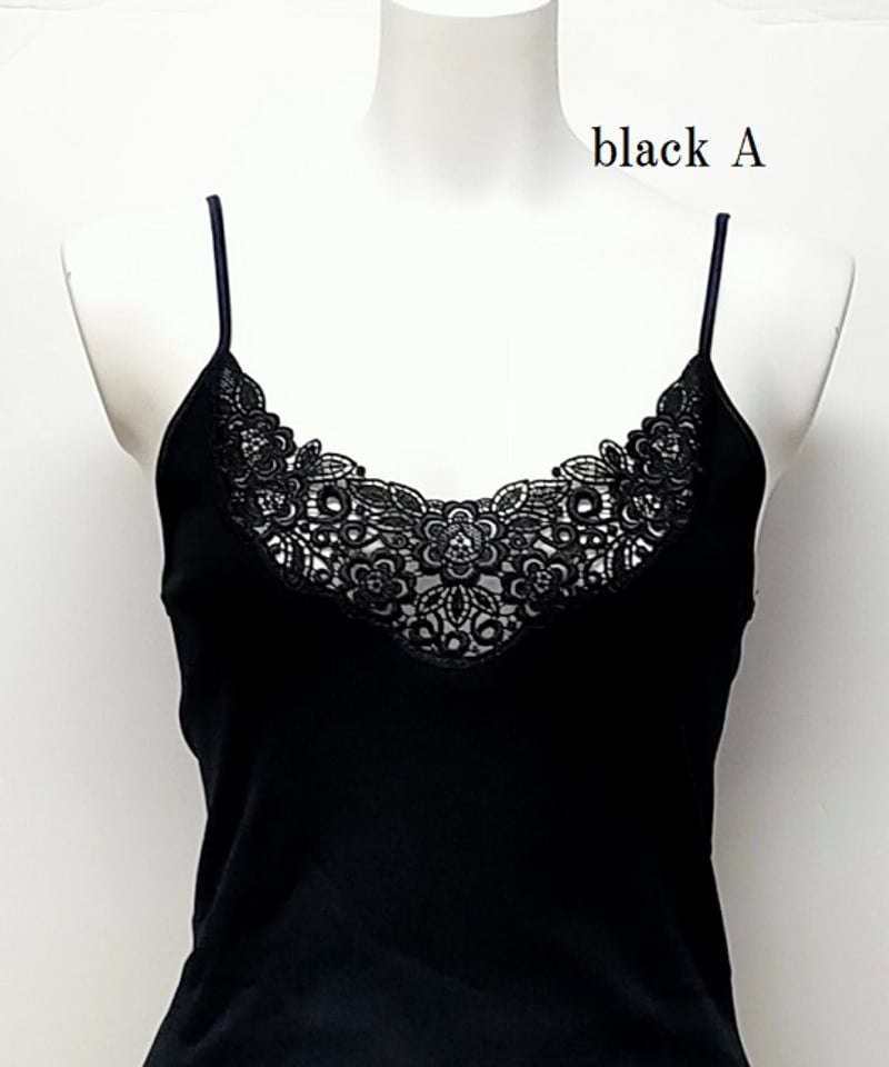 MORETTA】№401レース付き Filoscozia® コットンキャミソール | Bou
