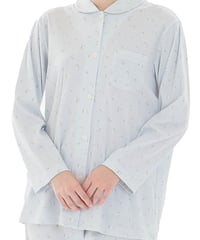 【Narue】 スムース小花シャツパジャマ　日本企画