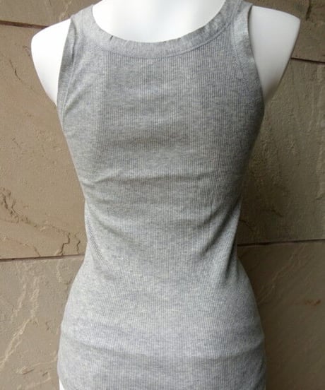 リブタンクトップ 〖MORETTA-モレッタ-3621〗コットン100％ イタリア製
