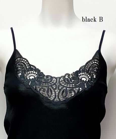 【MORETTA】№401レース付き Filoscozia® コットンキャミソール