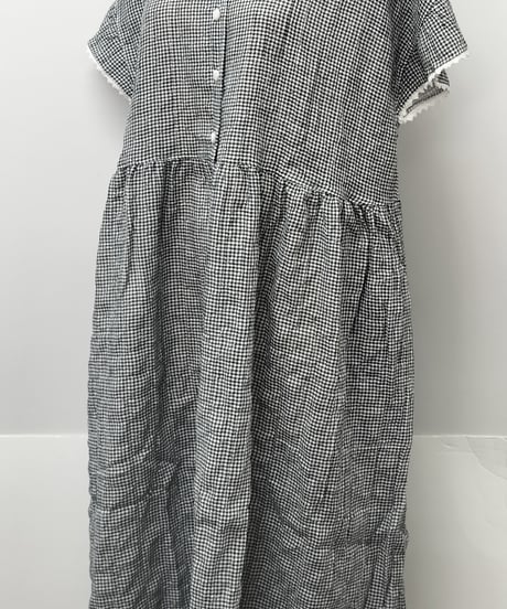 【Narue】シャーリング表ジャガード＆シャンブレー ワンピース  日本企画