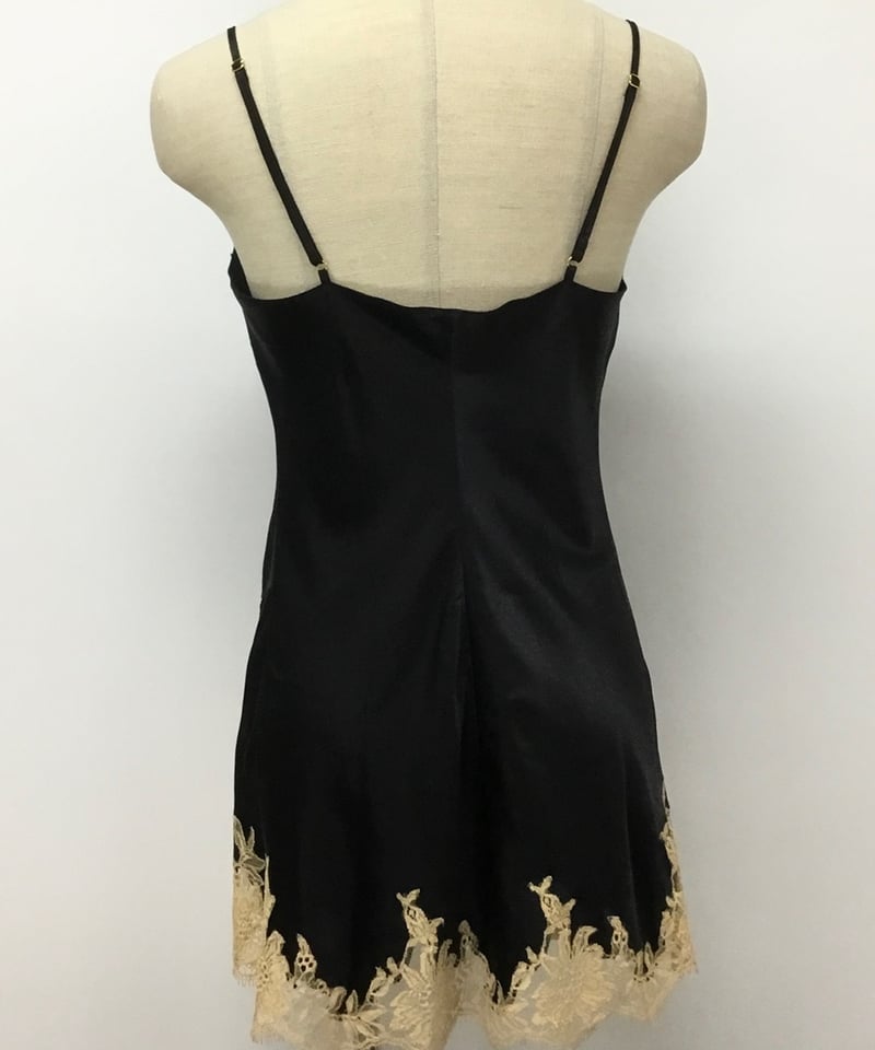 最終値下げ！Marjolaine スリップ　未使用品　フランス製 レース付きミニスリップ〖Marjolaine〗シルク100％フランス製