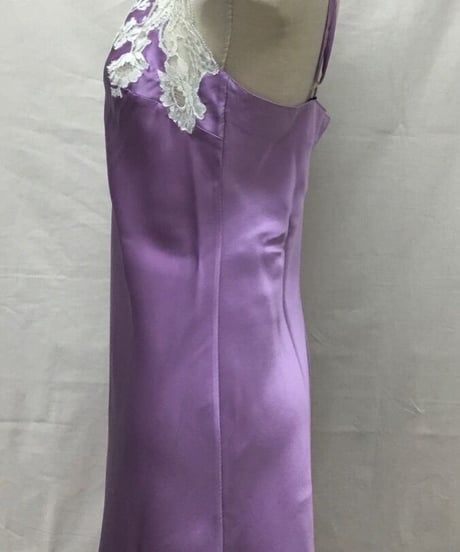 SALE! レース付きスリップ〖Marjolaine〗シルク100％フランス製