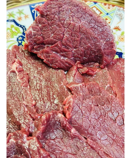 特選国産馬肉🐴かたまり馬肉🥩1キロパック🐶😃一応小分け🎉生肉からのシングルフローズン🌟基本的に軽種馬赤身品種脂はない🐶👩🌸