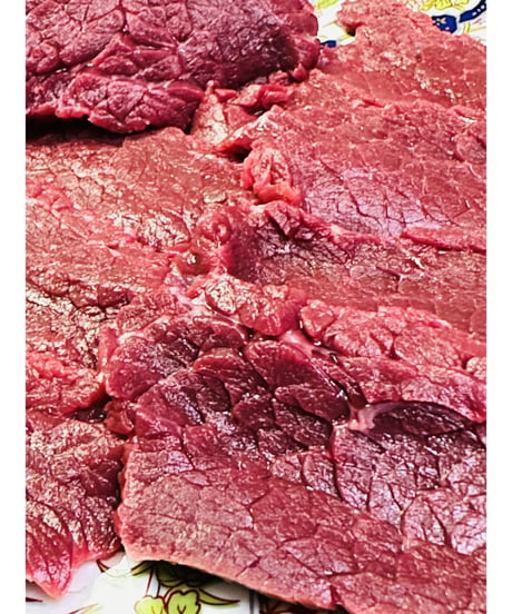 特選国産馬肉🐴かたまり馬肉🥩1キロパック🐶😃一応小分け🎉生肉からのシングルフローズン🌟基本的に軽種馬赤身品種脂はない🐶👩🌸